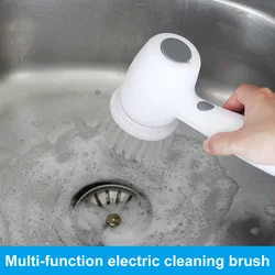 Multi-functional Electric Cleaning Brush for Kitchen and Bathroom - Wireless Handheld Power Scrubber for Dishes, Pots, and Pans