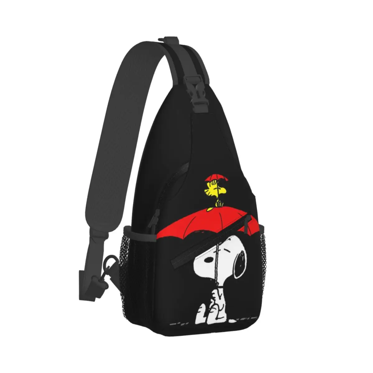 Custom Snoopys Dog Umbrella Shoulder Crossbody Chest Backpack For Cycling Shoulder Chest Bags Sling Bag Shoulder Backpack