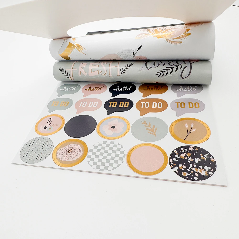 Kreativer Weg Neuer Anfang Scrapbooking Journaling Komplettsets Dekorative Papiere Stanzformen Journalkarten Aufkleber DIY Bastelset – Detail 21