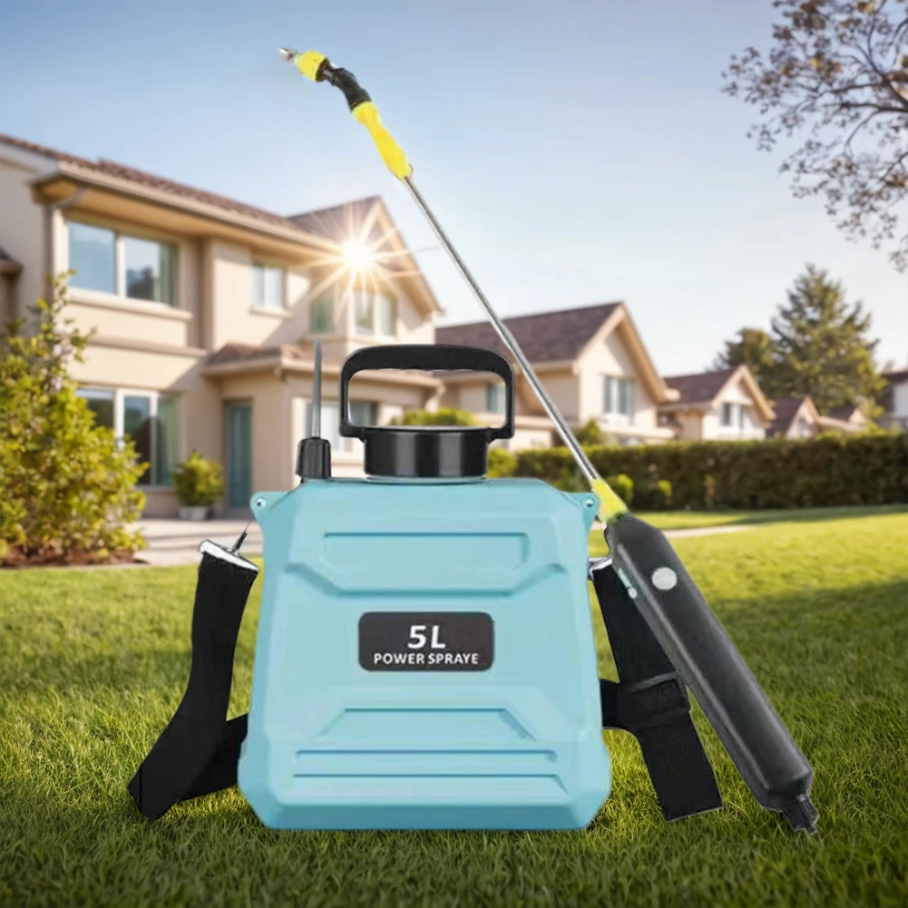 5L Shoulder Pesticide Sprayer Electric Backpack Sprayer Multi-Function Automatic Sprayer Bottle Lawn Sprinkler for Lawn Watering