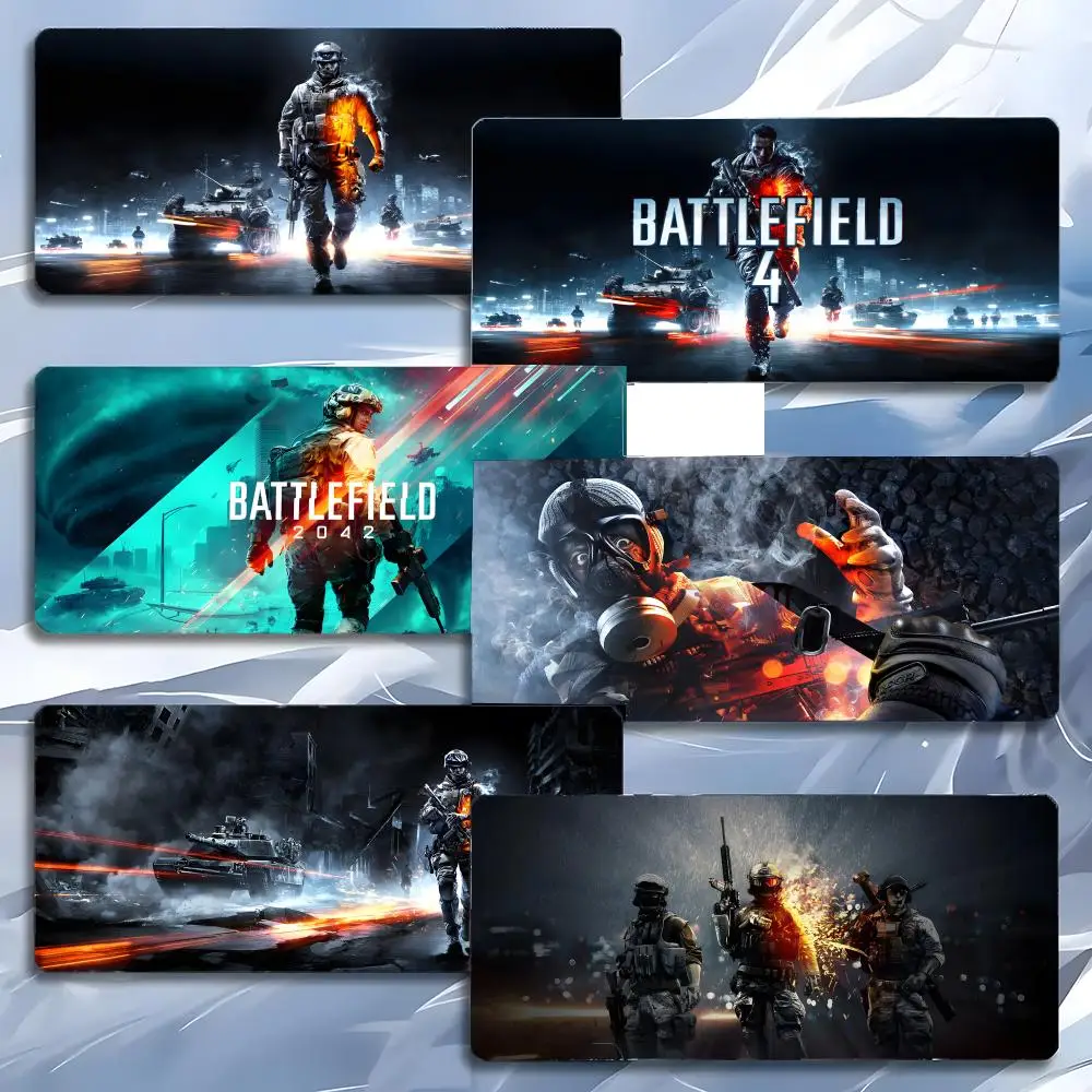 military shooter game B-Battlefield Mouse Pad Mousepad Large Gaming LockEdge Thickened PC Table Desk Mat