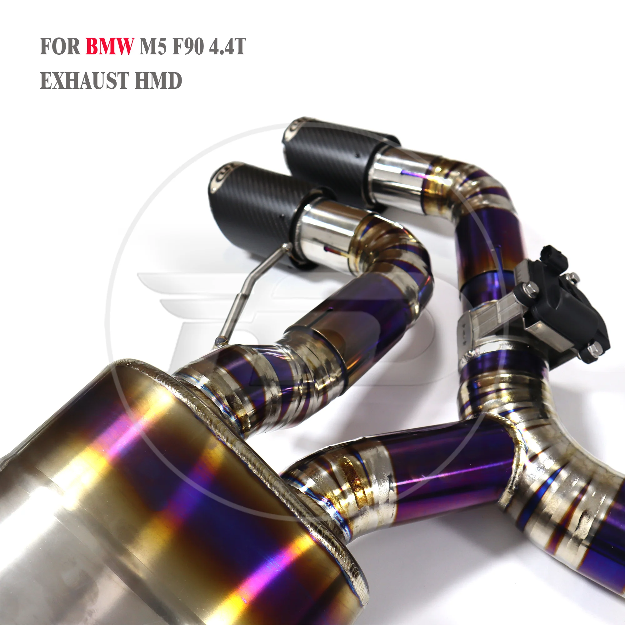 

HMD Hot Sale Titanium Exhaust System Catback exhaust for BMW M5 F90 4.4T S63 Engine 2018-2022 Car Muffler Electronic Valve