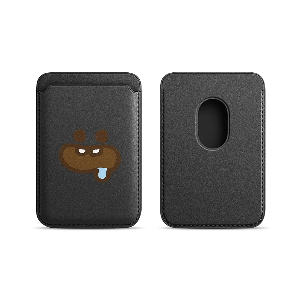 Foodie Cartoon Leder-Kartenetui Handyhülle Kartenhalter für Magnetische Hülle Geeignet für alle iPhone Magsafe Karten-Handy-Rückseiten-Taschen – Detail 9