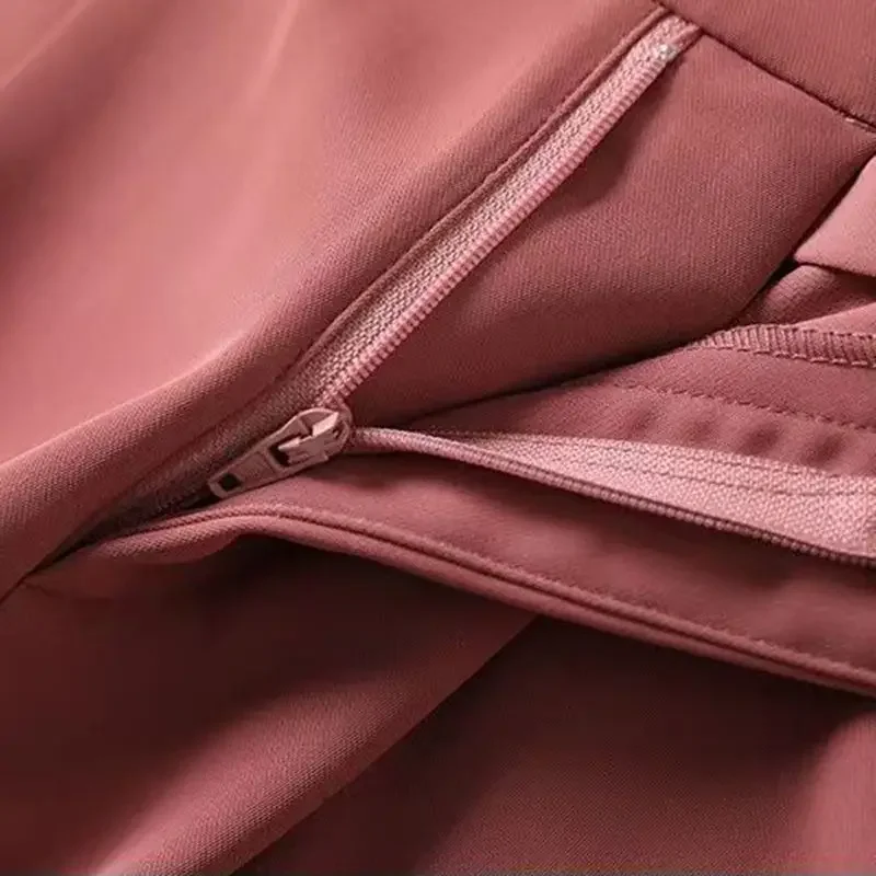 Verde sólido Casual cintura alta pierna ancha bolsillos botón suelto pantalones cortos de mujer moda coreana traje de verano pantalones cortos mujeres 2025 verano