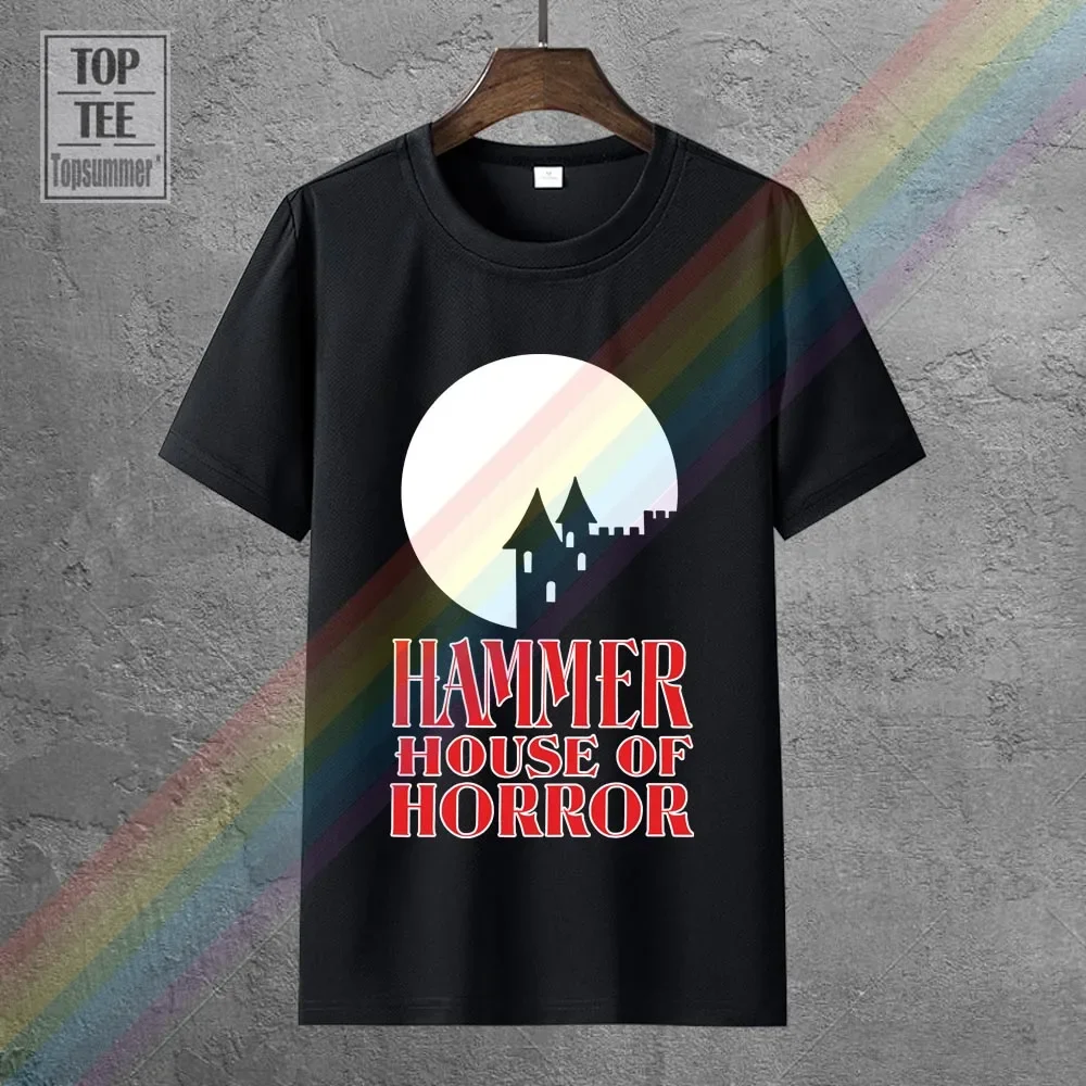 

Hammer House Of Horror Tee Shirt Horror Skull T-Shirt Retro Korean Clothing Cute T-Shirts Gothic Funny Tshirt