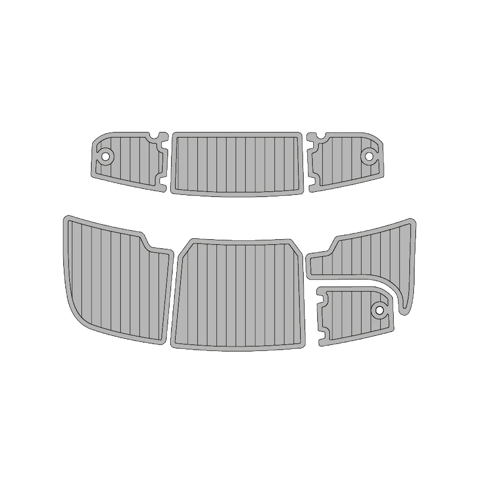 2000 Bryant 196 LTD Eva Non-Slip Traction Mat Boat Deck Sheet Grip Carpet Self-Adhesive Swim Platform Cockpit Pad Customizable