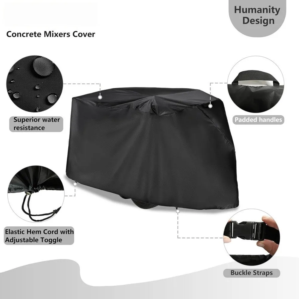 MMXR-3221 Cement Mixing Machine Cover with Oxford Cloth Material and Buckle Fastening for Reliable for element Barrier