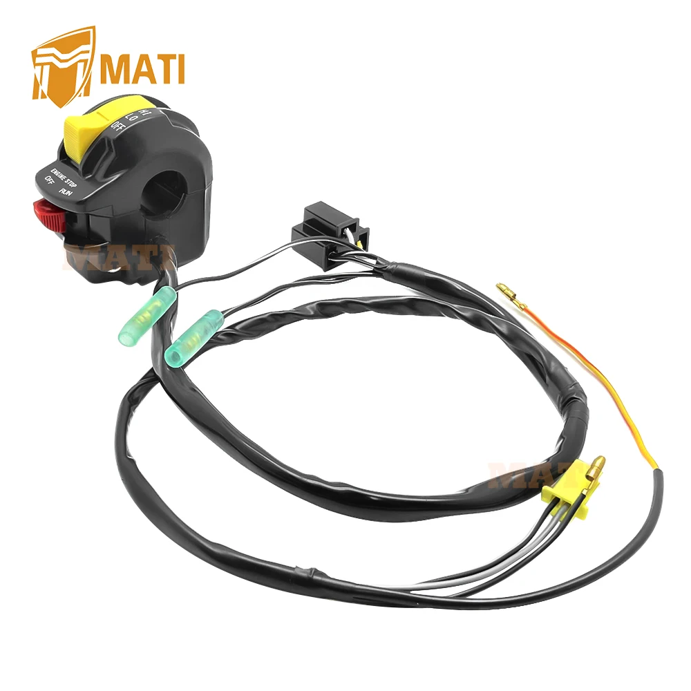 M MATI Handlebar Control Kill Stop Headlight Switch Button for Suzuki LT250R QuadRacer 250 1987-1992 37400-19A10