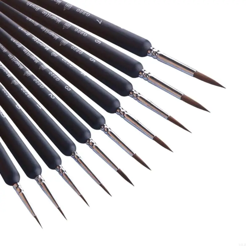 Y5LB 5/10Pcs Detail Paint Brush Set Miniature Brush for Fine Detailing Art Painting