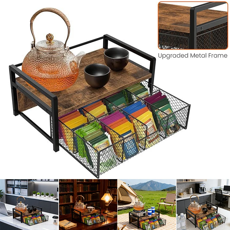 Neues Kaffeekapsel-Aufbewahrungsregal, Desktop-Regal, Küchenarbeitsplatten-Aufbewahrungsregal, Kaffeekapsel-Organizer - Bar-Zubehör - Accessoires