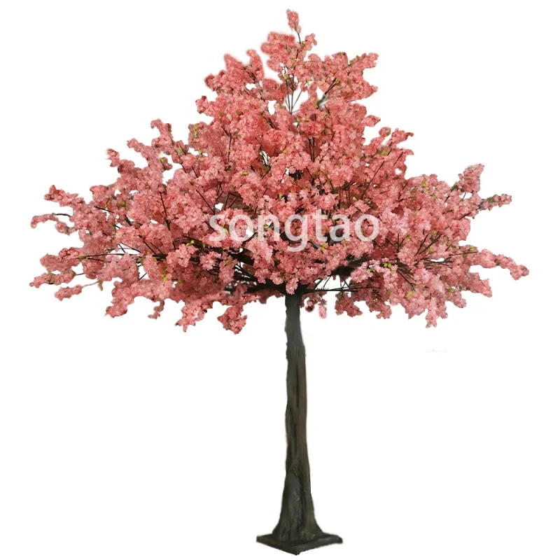 custom.songtao New Design pink large outdoor wedding cherry blossom tree simulation wedding Sakura trees