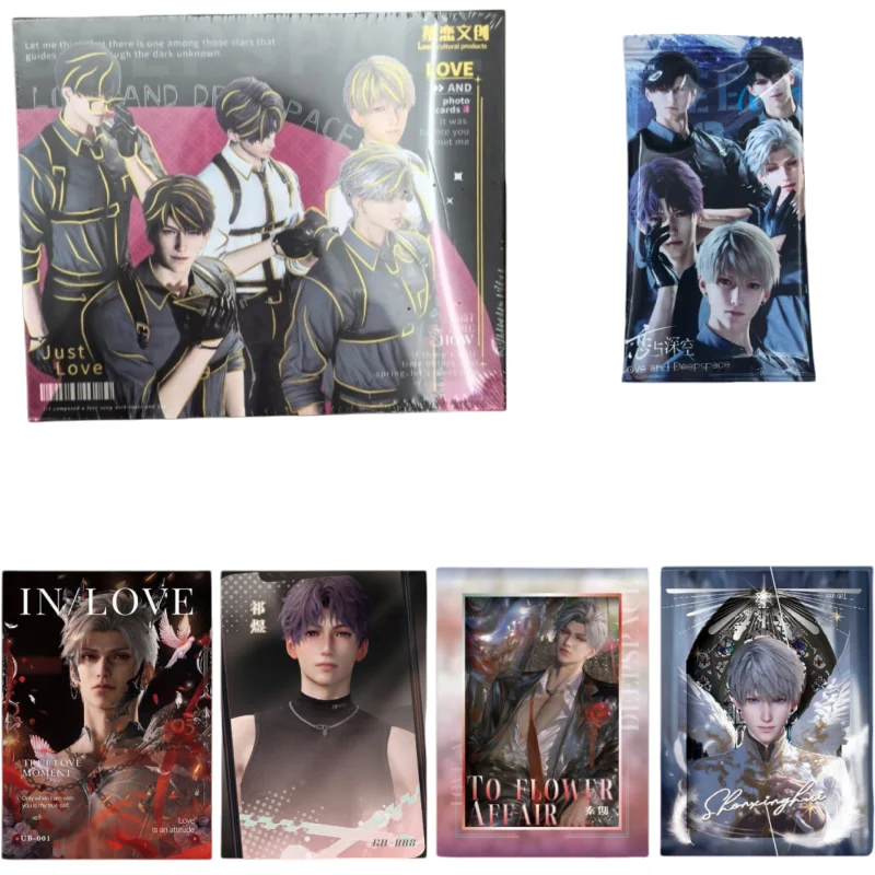 

New Love and Deep Space Love Cultural Creation Card First Play Anime Male God Series Anime Peripheral Card Collection Gifts