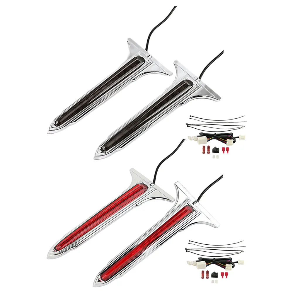 

ABS Smoke/Red Lens Motorcycle Saddlebag Brake Tail Lights Red Light for Harley-Davidson Touring Electra Glides Road Glides