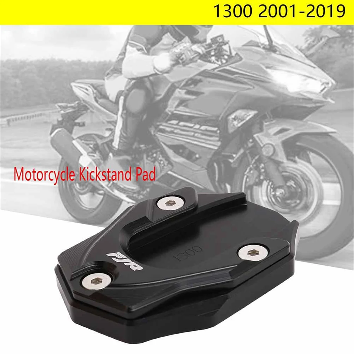 Motorcycle Kickstand Pad for Yamaha FJR1300 FJR 1300 2001-2019 Side Stand Plate Extension Pad