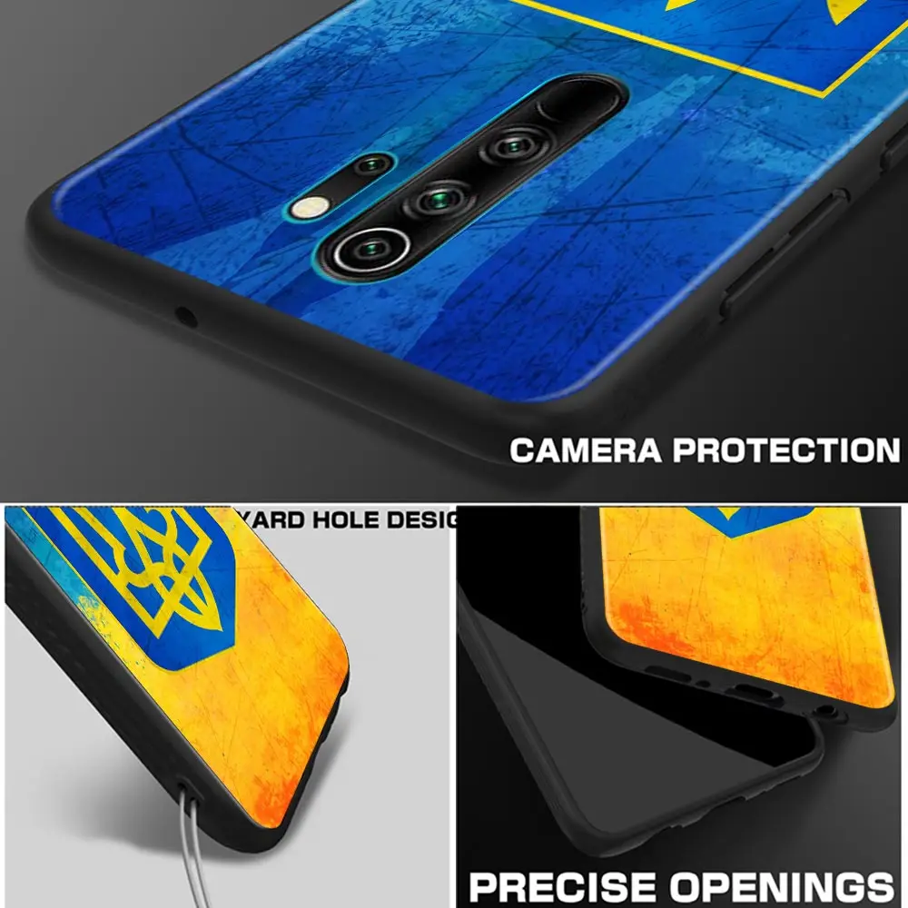 Case Fundas For Redmi Note 9 9S 9T 10 10S 11 11S 11T 8 8T 7 POCO M4 Pro Cases Silicone Cover Ukraine Ukrainian Flag