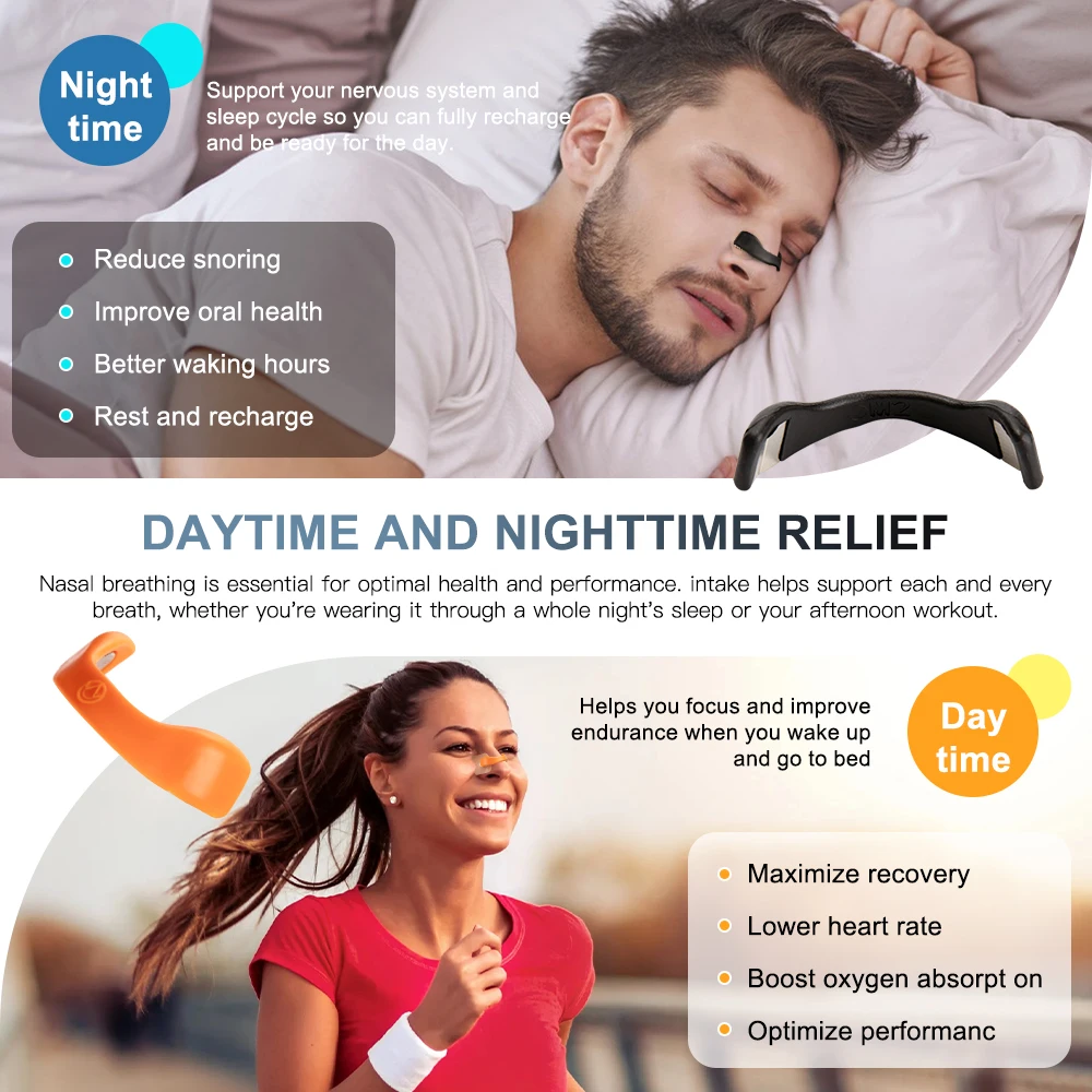 Magnetic Nasal Strips Nasal Breathing Dilators Kits Increase Air Intake Improve Sleeping Reduce Snoring for Nighttime