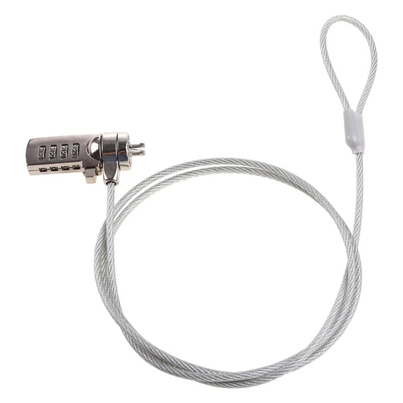 

Computer Laptop Cable Lock Universal 4 Digital Password for Protection Lock Easy