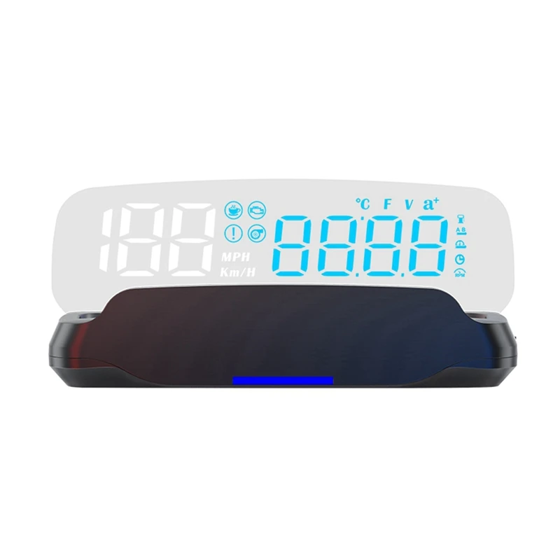 

C7B Obd2 Автомобильный Hud Проекционный дисплей Автомобильный интеллектуальный манометр Дисплей Интерфейс давления масла Коэффициент давления воздуха и топлива Автомобильный ЖК-дисплей Heads Up