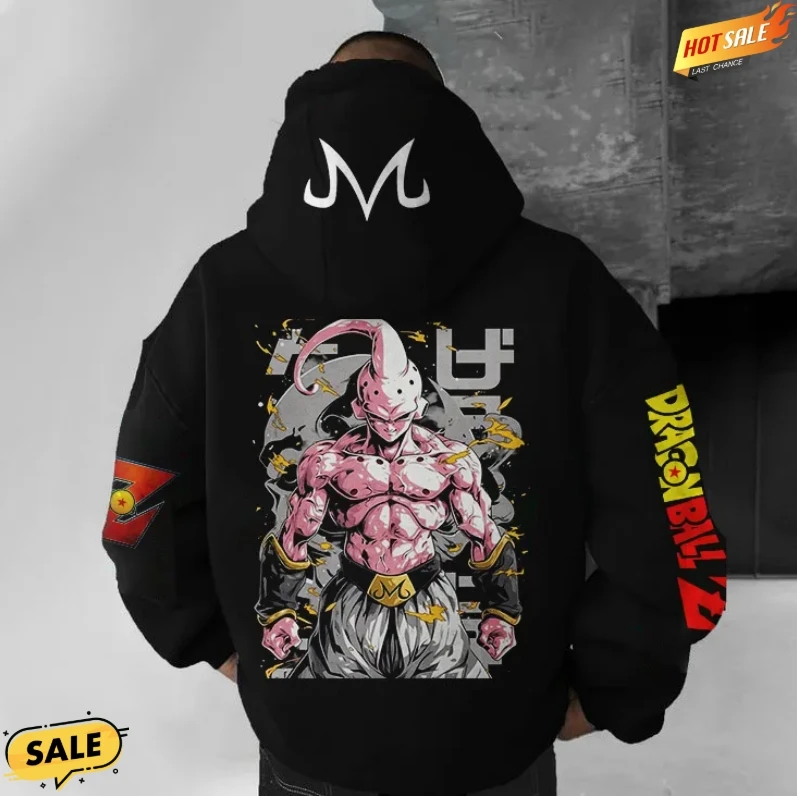 

Dragon Ball Hoodie Street Casual Wear 2025 Autumn and Winter Cotton Pullover Sweater Printed Unisex Fleece Hooded Cotton Sweater