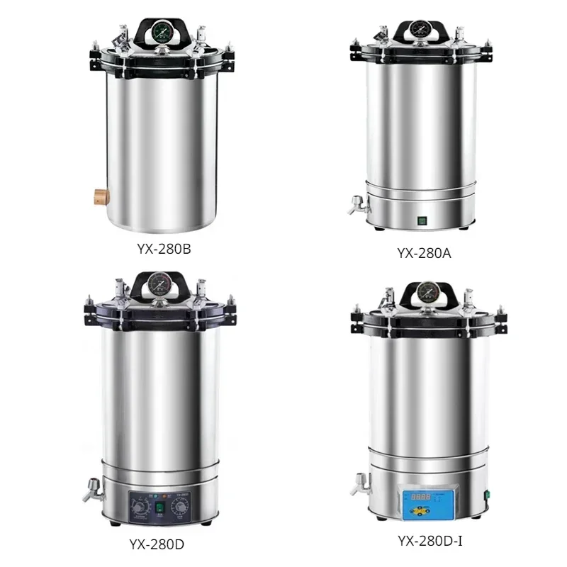Digital Display Automatic Autoclave Sterilizer Overpressure Self-venting Labs Portable Sterilizer Medical den tal Steamer
