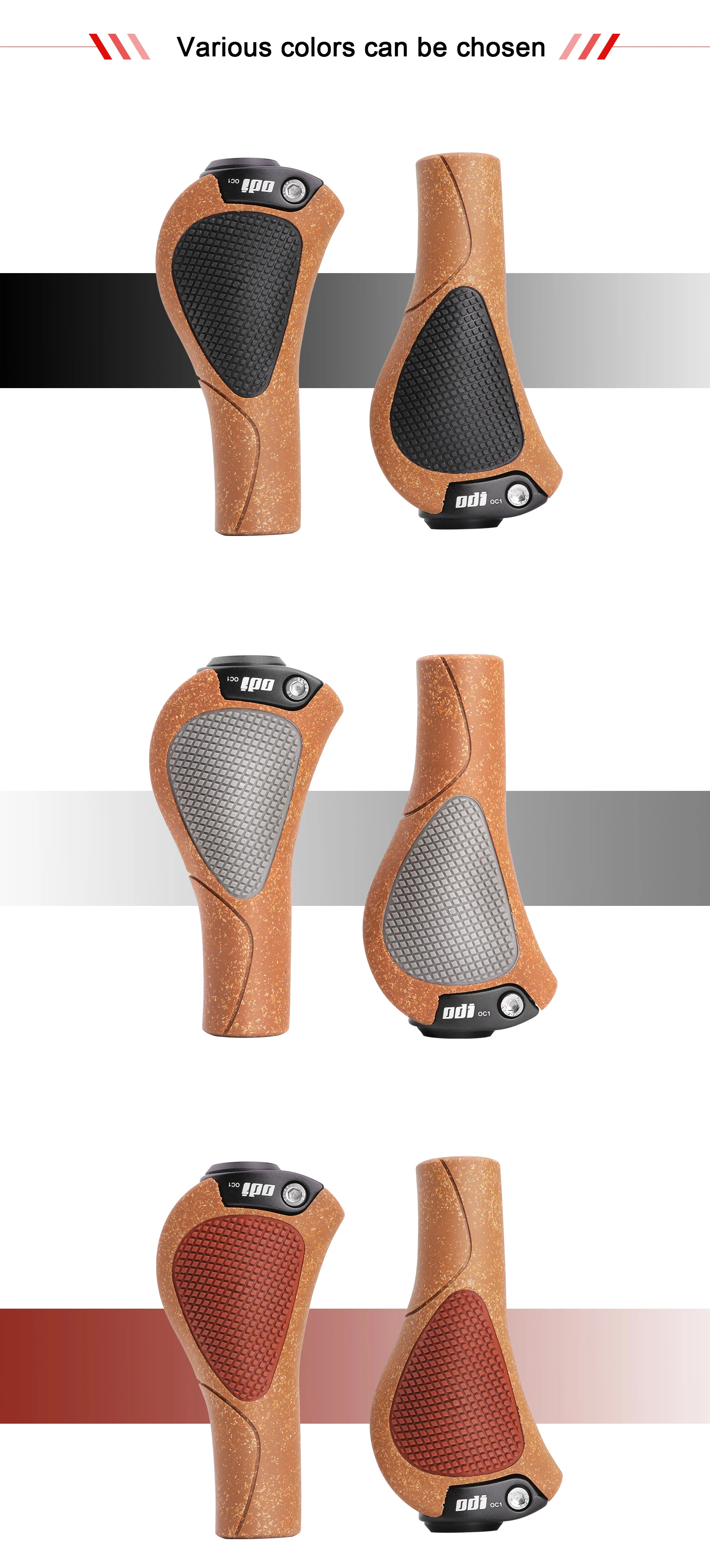 ODI OC1 Fahrrad Ergonomische Eichengriffe MTB Große Pad Fahrradlenkerabdeckung Anti-Rutsch-Griffe Radfahren Gummiballgriff Zubehör – Detail 12