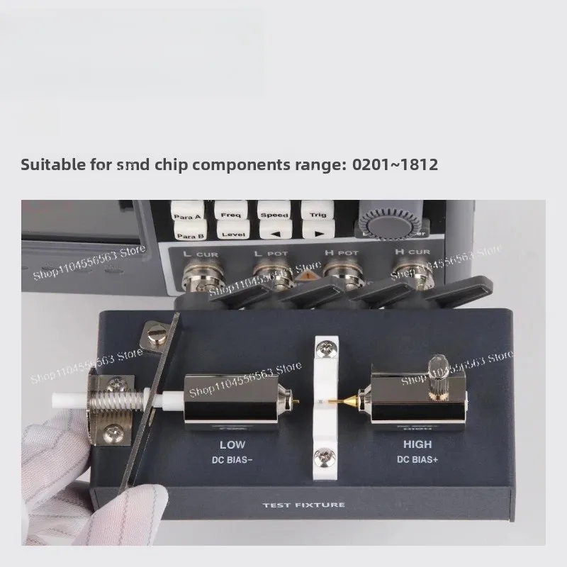 SMD Test Fixture for LCR Bridge Top Contact Test Clip for Capacitor Inductor Surface Mount Component Testing