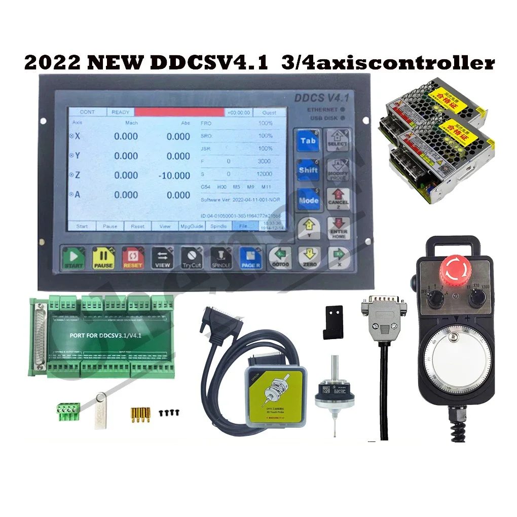 NEW DDCSV3.1 upgrade DDCS V4.1 3/4 axis independent offline machine tool engraving and milling CNC motion controller