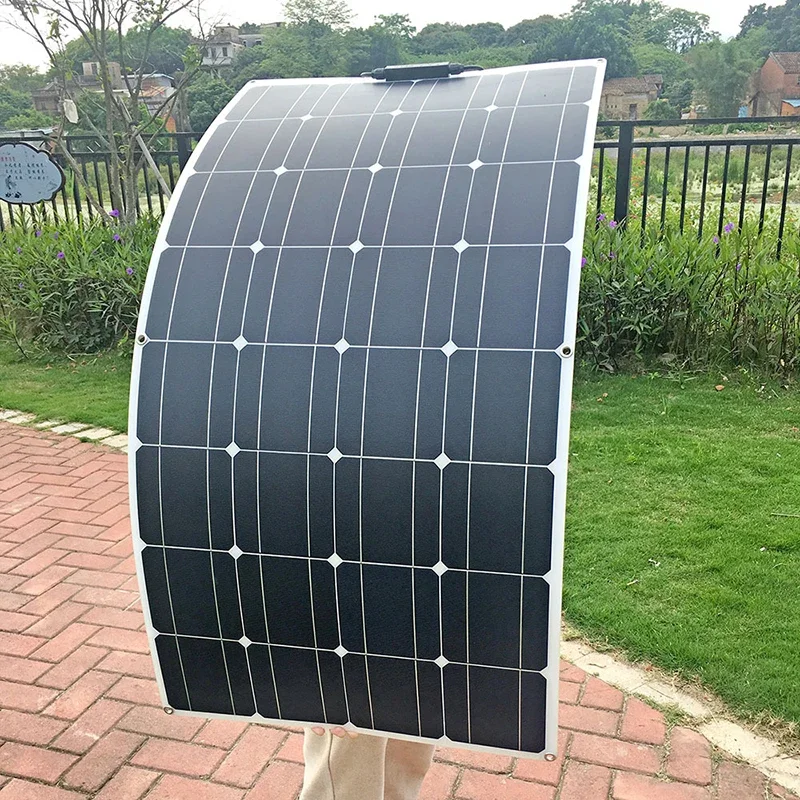 1000W Solar System For Home Complete Kit With 1000W 2000W Solar Panel 100A Charge Controller 220V Inverter 10Ah30Ah LFP Battery