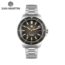 2025 San Martin New 40mm Diver Watch Stainless Steel NH35 Automatic Mechanical 200m Waterproof Men Timepiece Luminous SN0118G-B