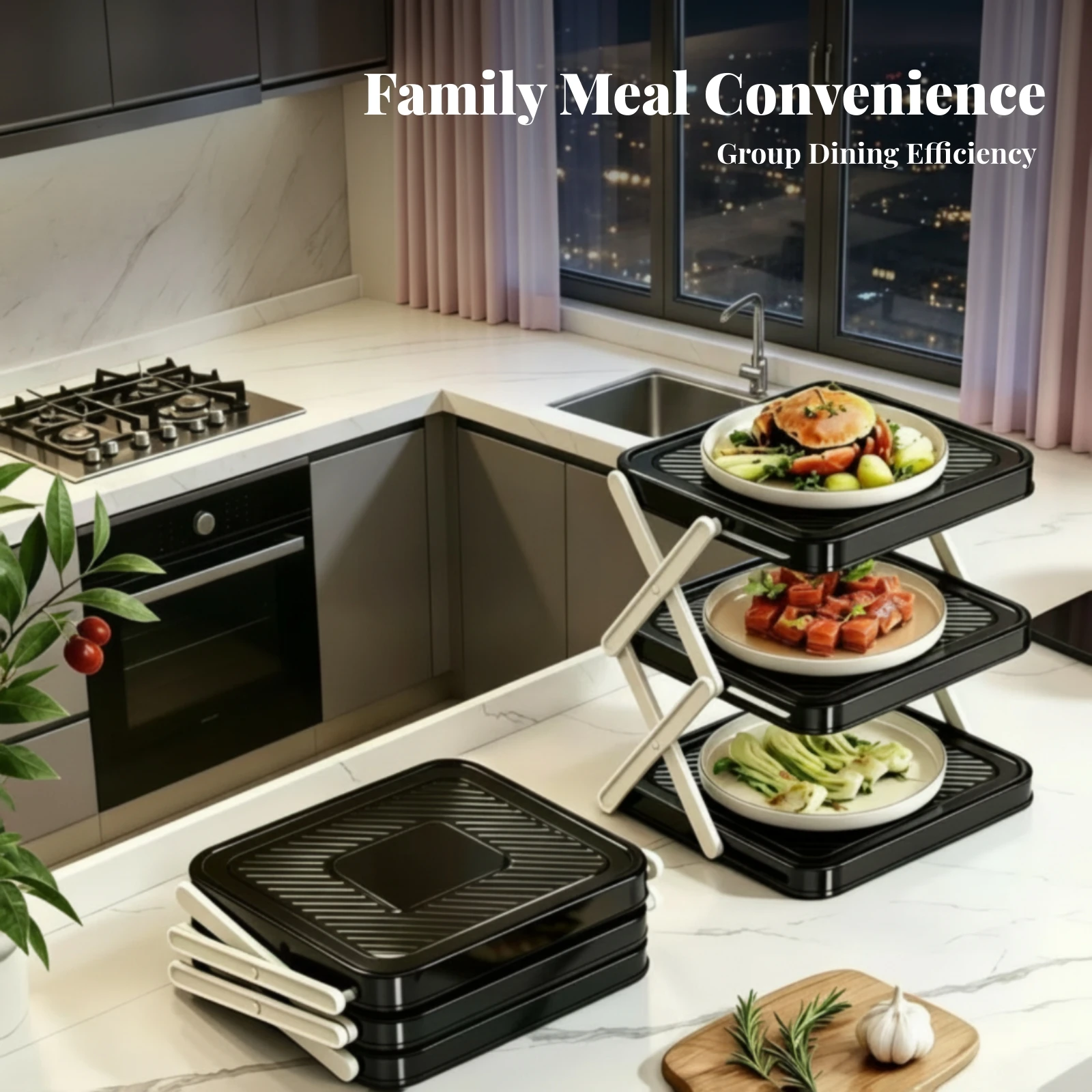 ribbed-trays-3-tier-prep-rack-countertop-food-rack-space-saving-household-storage