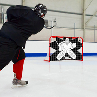 Street Hockey Net Goalie Target Hockey Goal Practice Target Hockey Shooting Training Aid for All Skill Levels