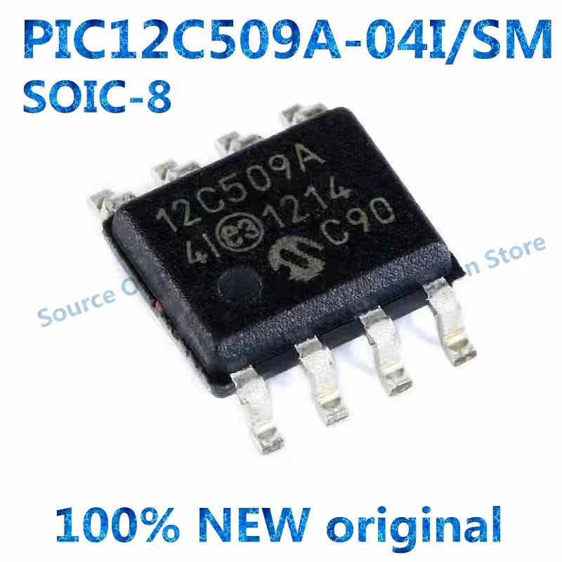 

PIC12C509A-04I/SM SOIC-8 8-bit Microcontroller, 100% New