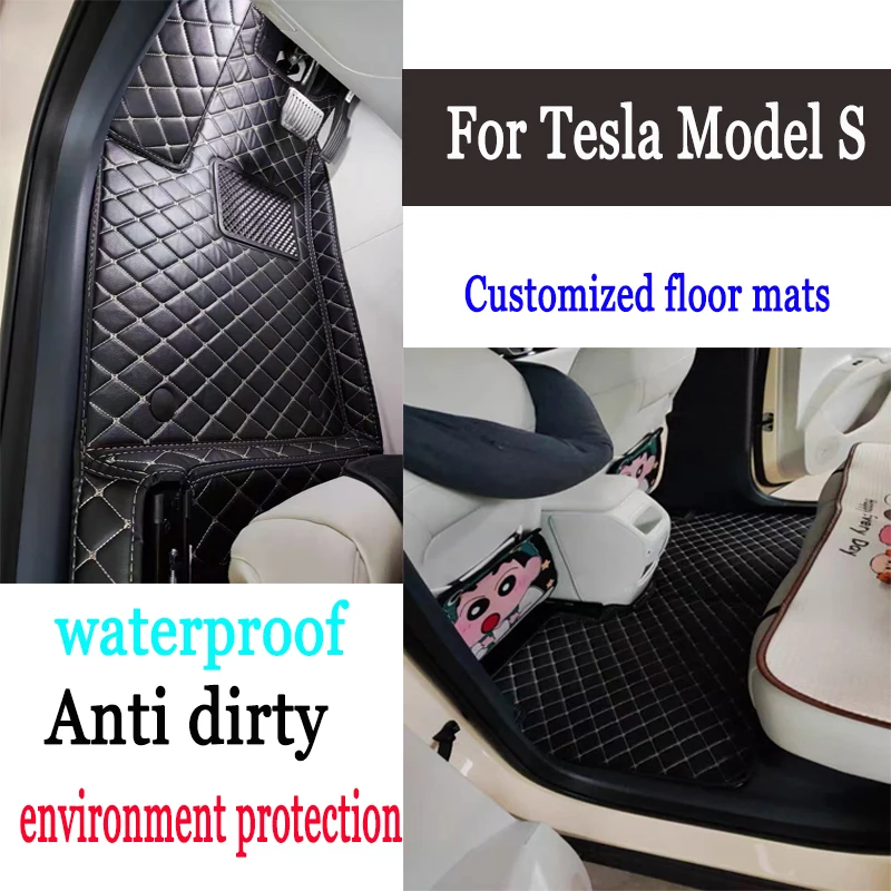 

Waterproof Car Mats For Tesla Model S 2012~2022 Auto Interior Accessories