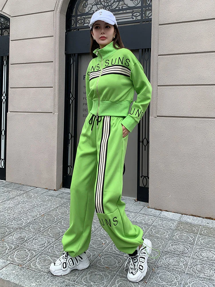 High-quality Sports Casual set 2023 New Women\'s Spring Autumn Sweater Cardigan Jacket + Sweatpants Two-Piece Sets