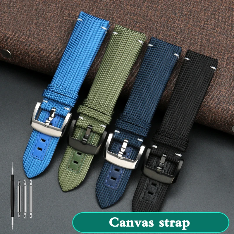 22 مللي متر النايلون مقاوم للماء حزام الساعات ل ميدو M026.629/430 المحيط ستار M042.430 استبدال سوار الفرقة الرجال الملحقات