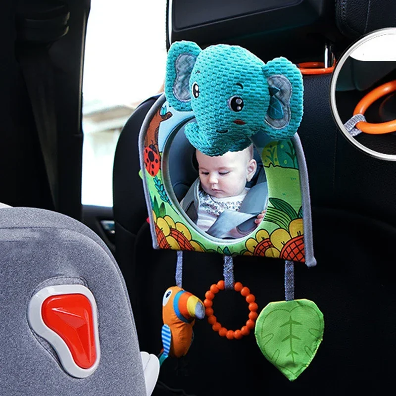 Baby Car Mirror Infant Car Back Seat Rear View Mirror Kids Monitor Adjustable Education Sensory Toys for Children Travel