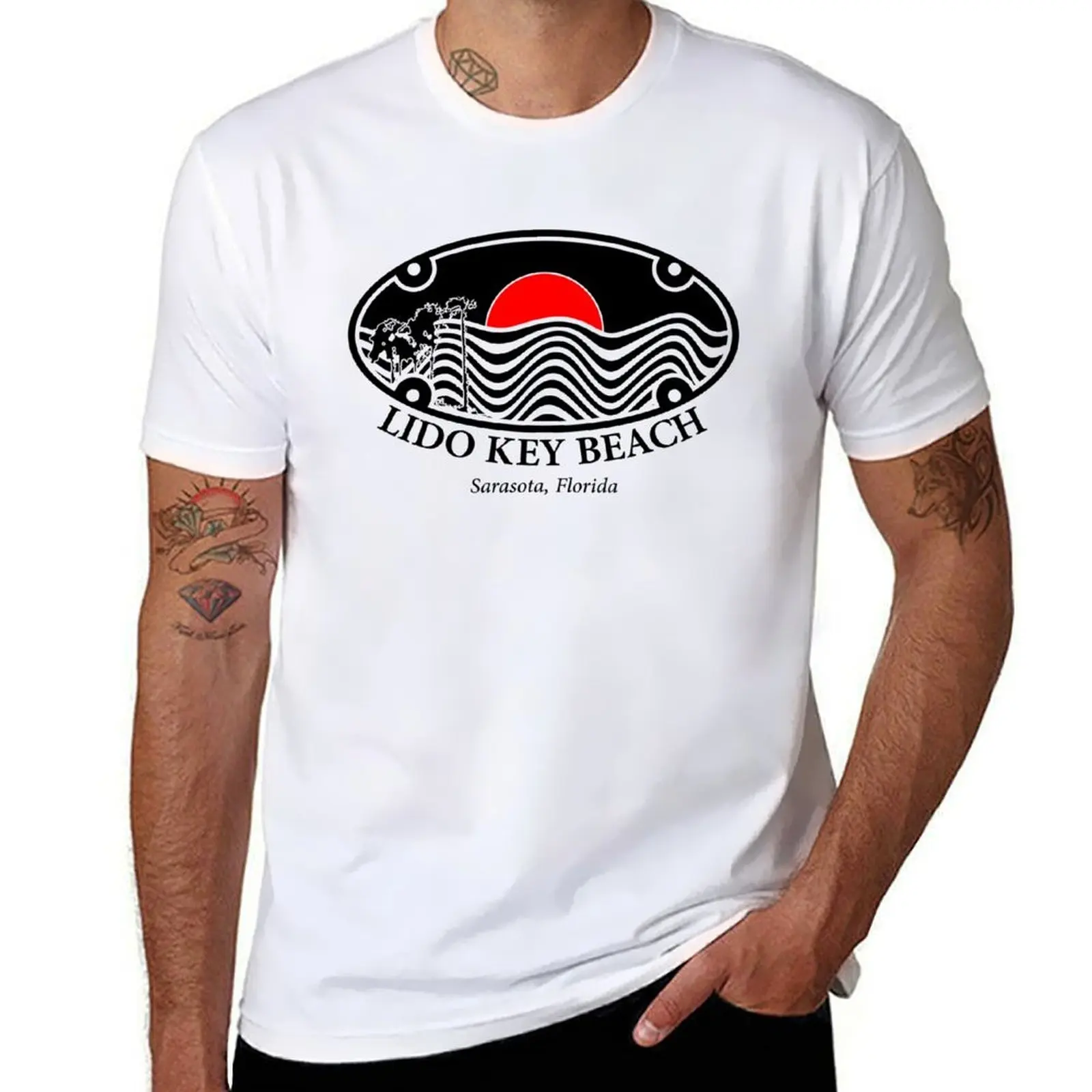 

Lido Key Beach Sarasota T-Shirt anime t shirts for man man t shirts graphic T-Shirt