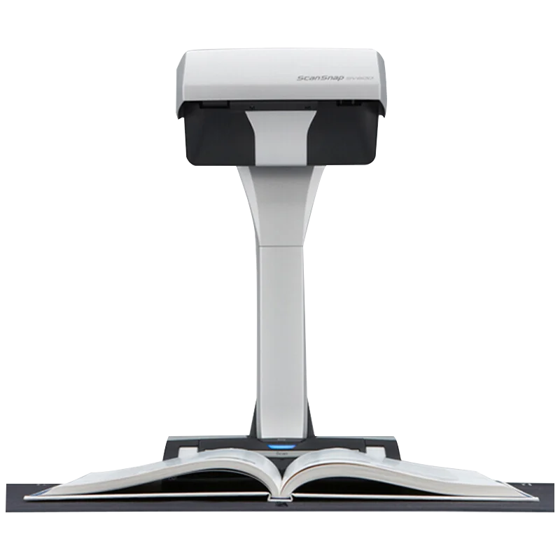 Interface USB ScanSnap SV600 Scanner de documentos de livro aéreo de alta velocidade Fonte de luz CMOS preta para uso em biblioteca de escritório com certificação ROHS