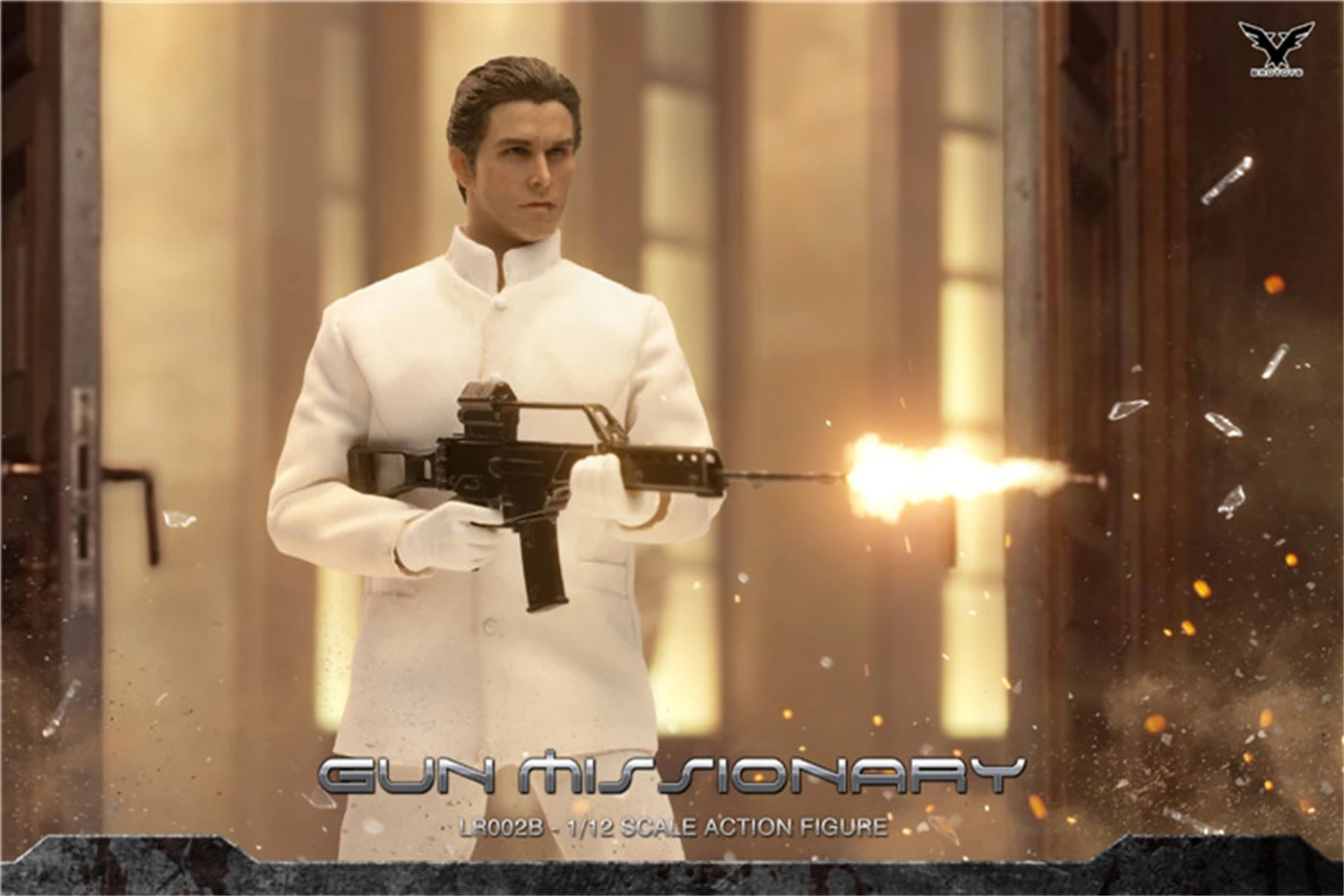 BROTOYS 1/12 Scale LR002B White Suit Godfather Christian Bale John Preston 6INCHES Action Figure