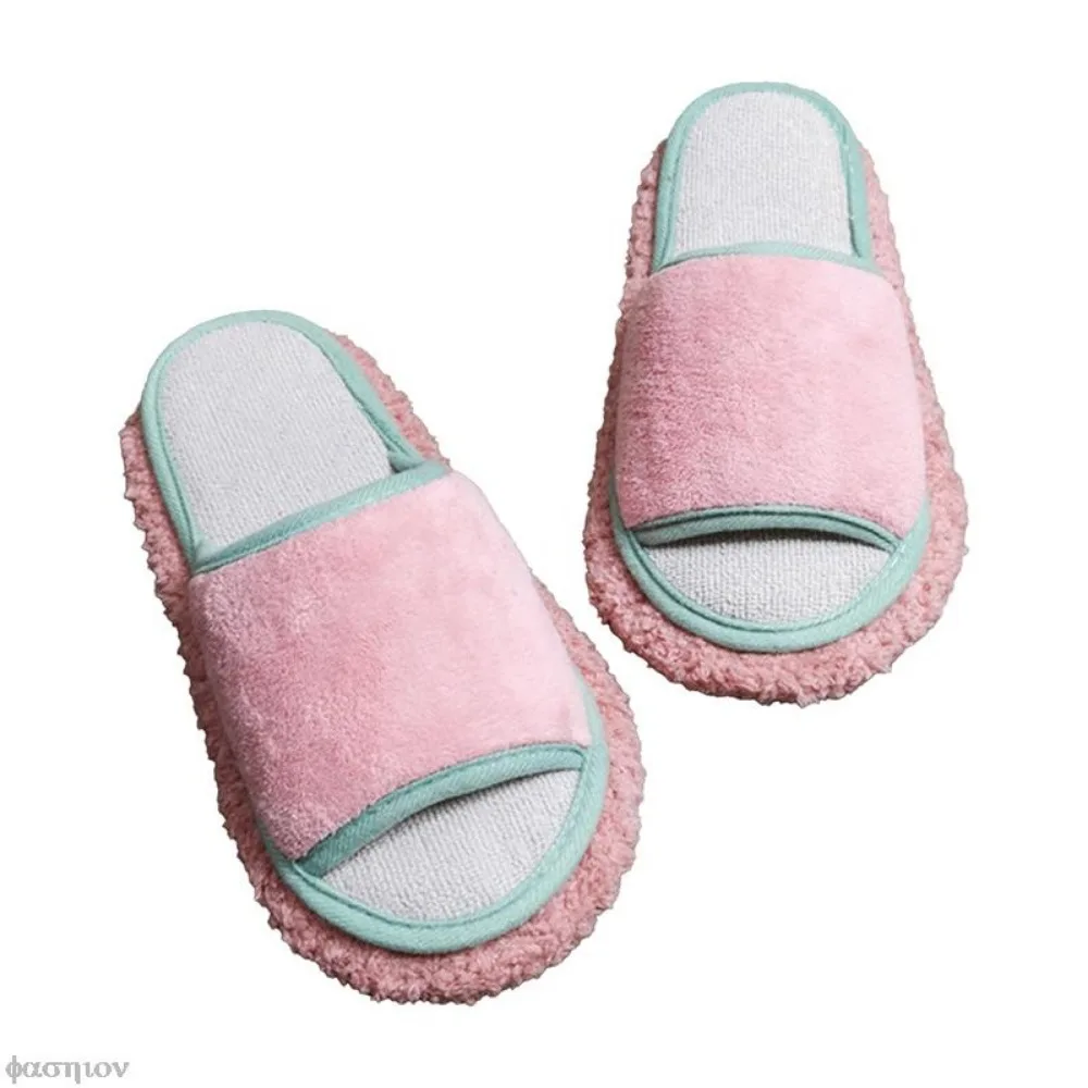 1 pair Convenient Floor Detachable Mopping Shoes Foot Shoes Lazy Polishing Cleaning Microfibre Mop Slipper