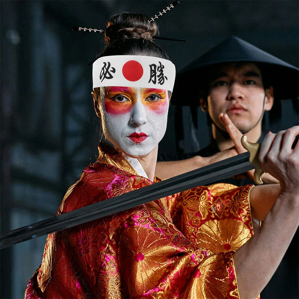 

6pcs Japanese Hachimaki For Men Tie On Headwear Karate Chef Sports Sweatband Quick Karate Hairband Dry