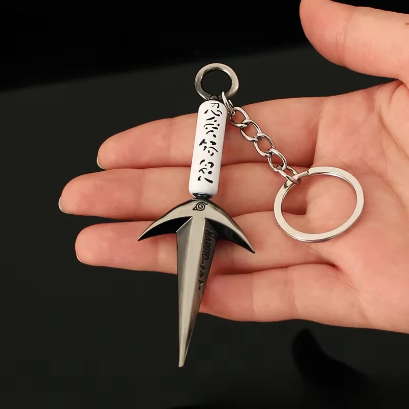 Arma de Naruto Namikaze Minato Ninja Kunai periférico de animé 9cm Metal Katana espada samurái modelo accesorios llaveros juguetes regalos