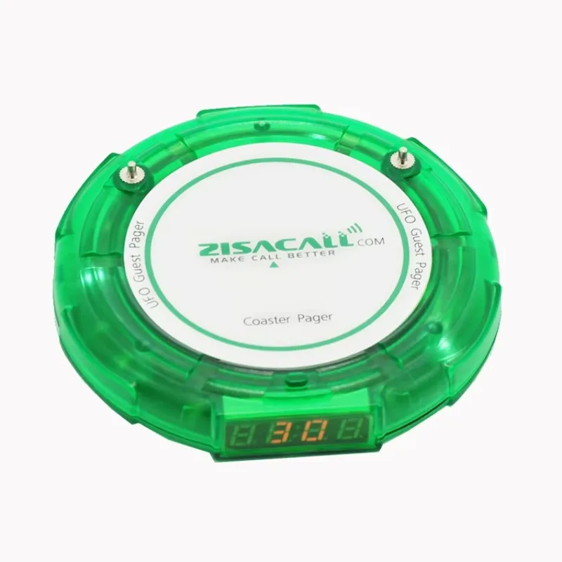 

Hot ZISACALL Wireless Paging System Coaster Pager Wireless Calling Table Buzzer for Restaurant Guests 20 Pagers 1 Transmitter