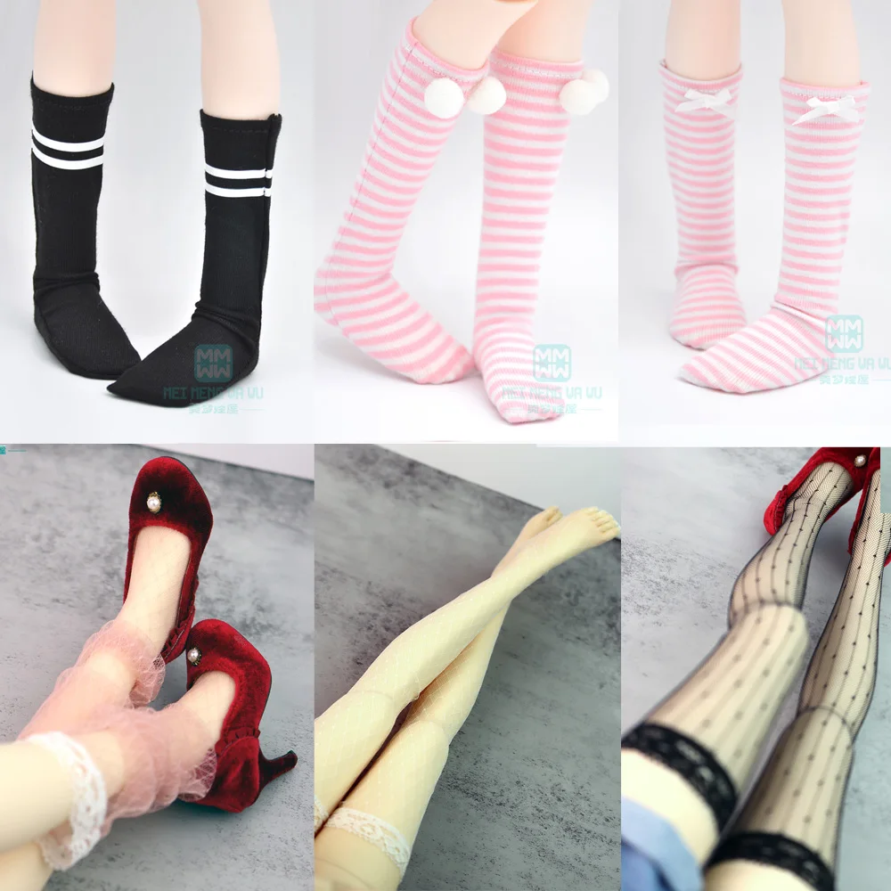 Fits 1/3 1/4 1/6 BJD doll sock Fashion Mesh Stockings lace stockings tube socks Casual Socks Over the knee socks