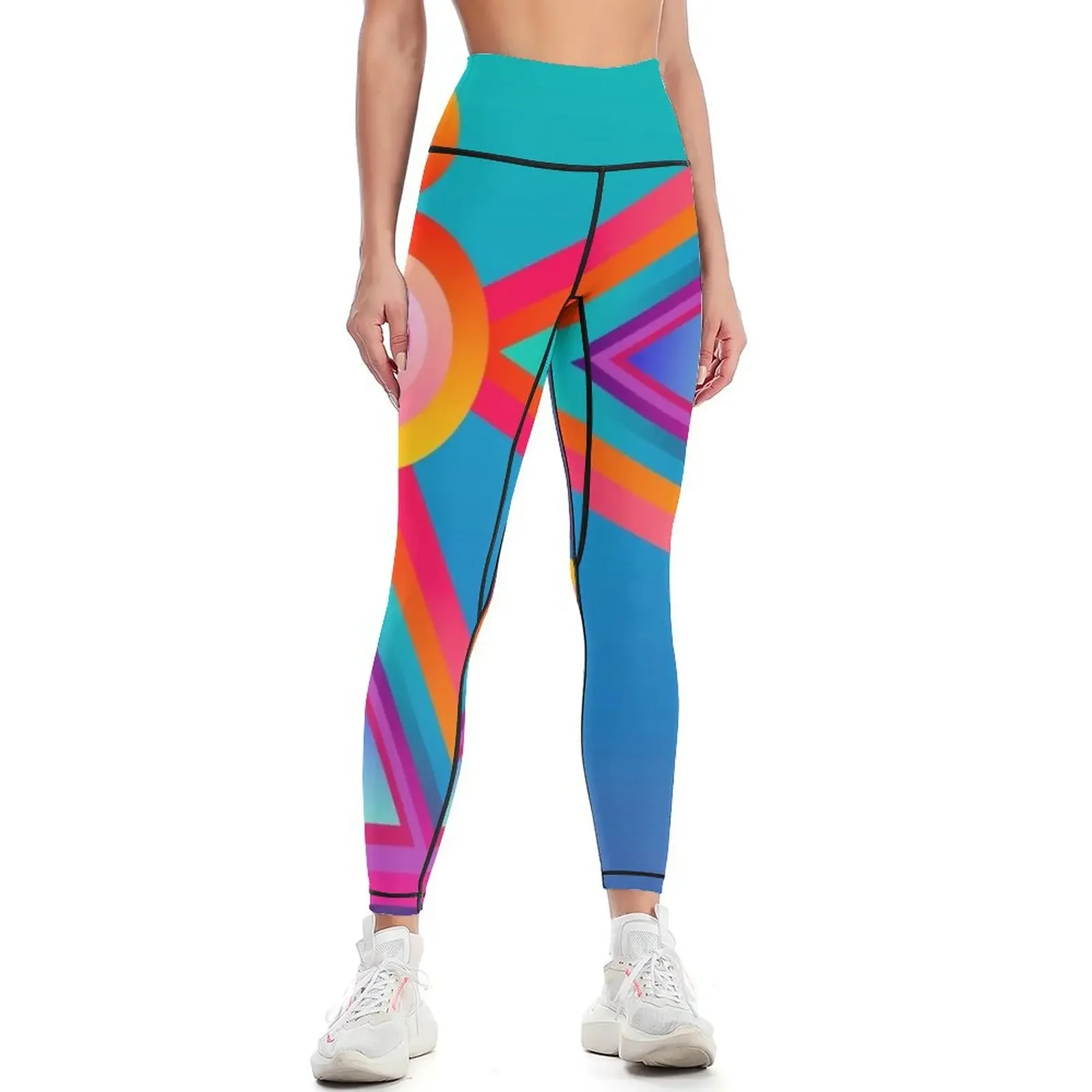 

Pyramid of Positive Energy Gradient Leggings push up legging Pants sport sport pants Womens Leggings
