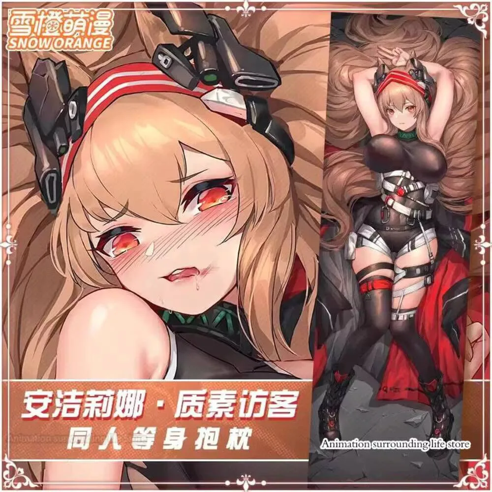 

Angelina Dakimakura Arknights Game Сексуальная обнимающая наволочка для всего тела Чехлы для подушек Наволочки Постельные принадлежности Наволочка Декор