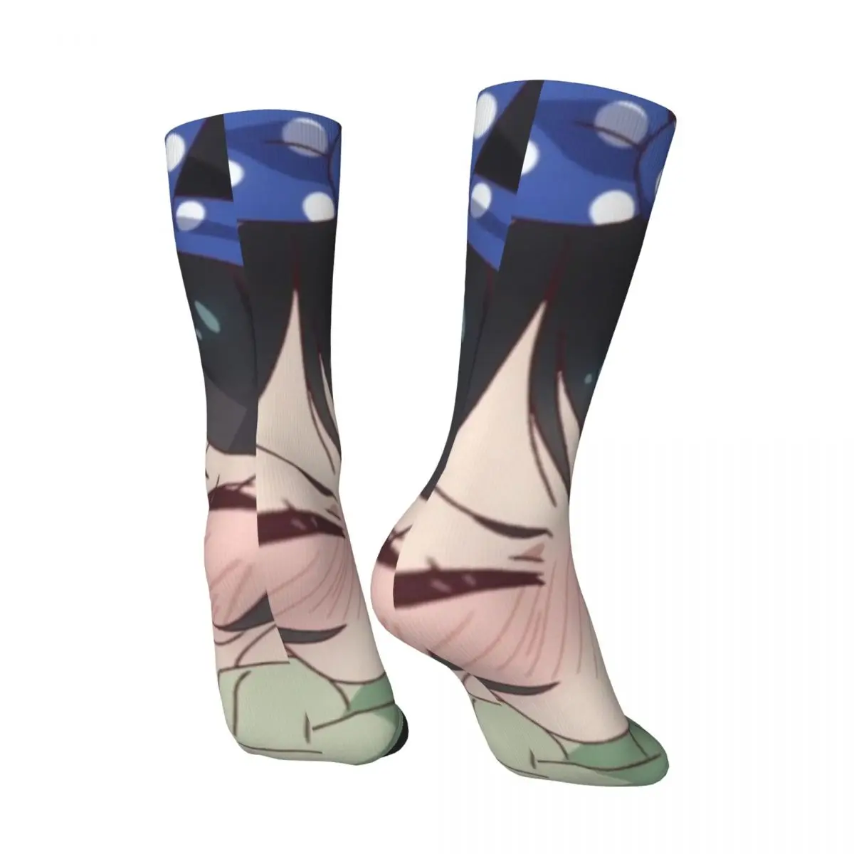 Hip Hop Retro Cute Blush Crazy Men's Compression Socks Unisex Kazuya Harajuku Seamless Printed Funny Novelty Happy Crew Sock