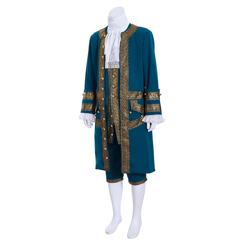 18th Century British Mens Gentleman Cosplay Suit Victorian Renaissance Tudor Outfit Marie Antoinette Costume