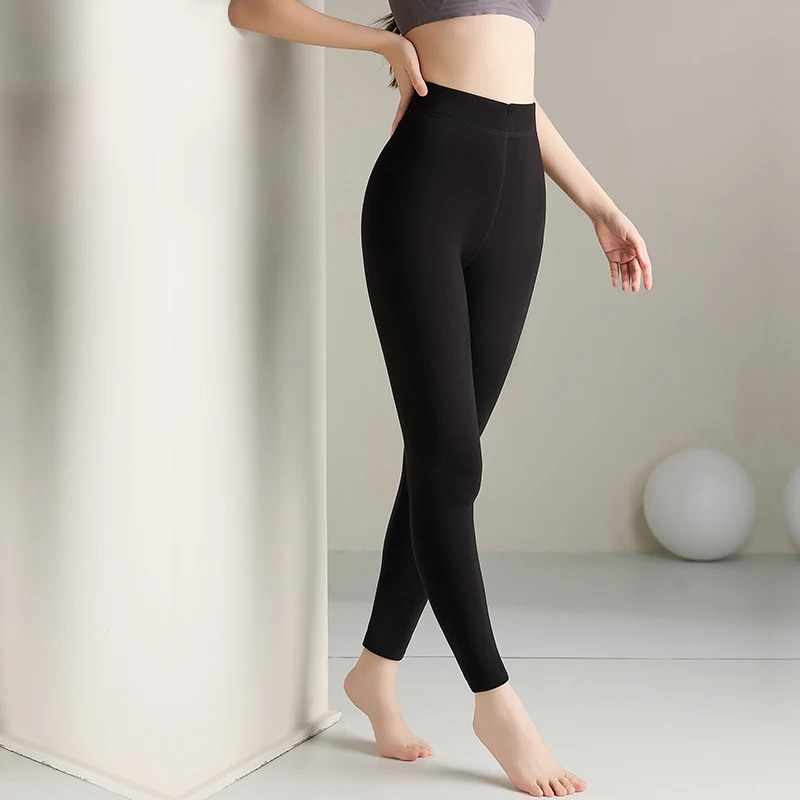 

ATTYYWS Лидер продаж, новые женские однотонные трикотажные облегающие теплые осенние и зимние женские длинные леггинсы, мягкие и удобные