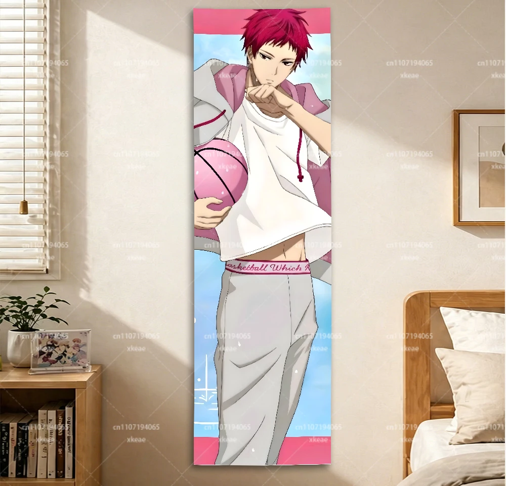 Kuroko's Basketball Akashi Seijuro Vertical Tapestry, Anime Wall Hanging for Bedroom Door Decor